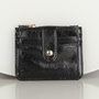 Zoozie Bags Billetera de Cuero Negra